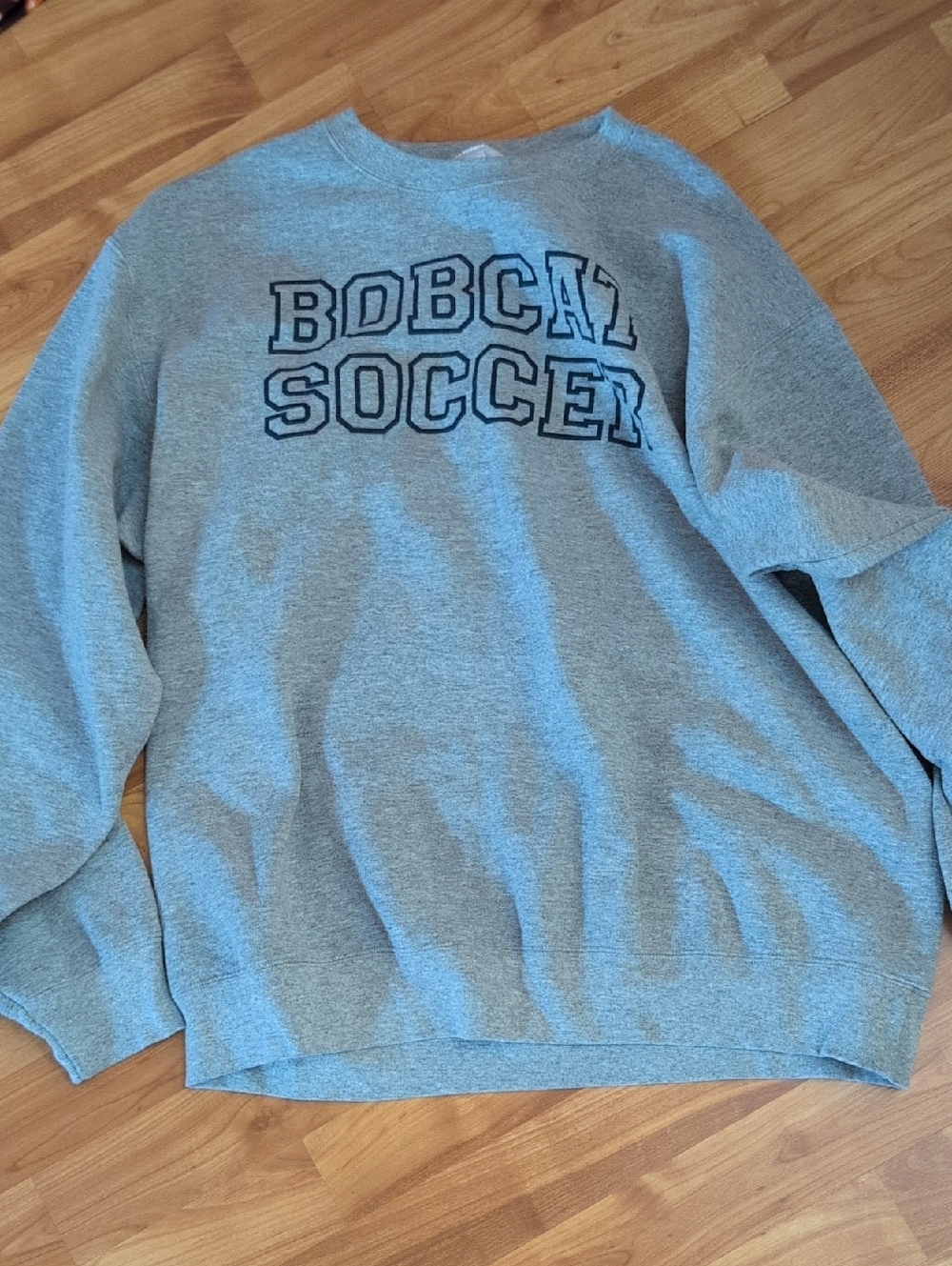 Port and Company Gray 'Bobcat Soccer' Crewneck Sweatshirt